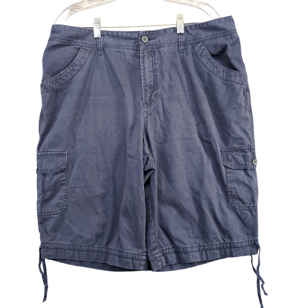 Jamaica Bay Boy's Cargo Shorts Blue Size 16 100% Cotton Pockets